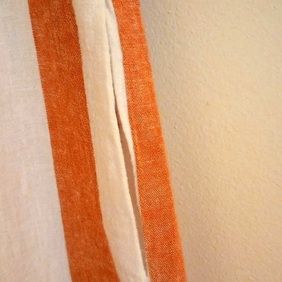 BEACHLUNCHLOUNGE COLLECTION-RED & WHITE STRIPED PANTS,LINEN & COTTON,  SZ M EUC - Picture 4 of 8